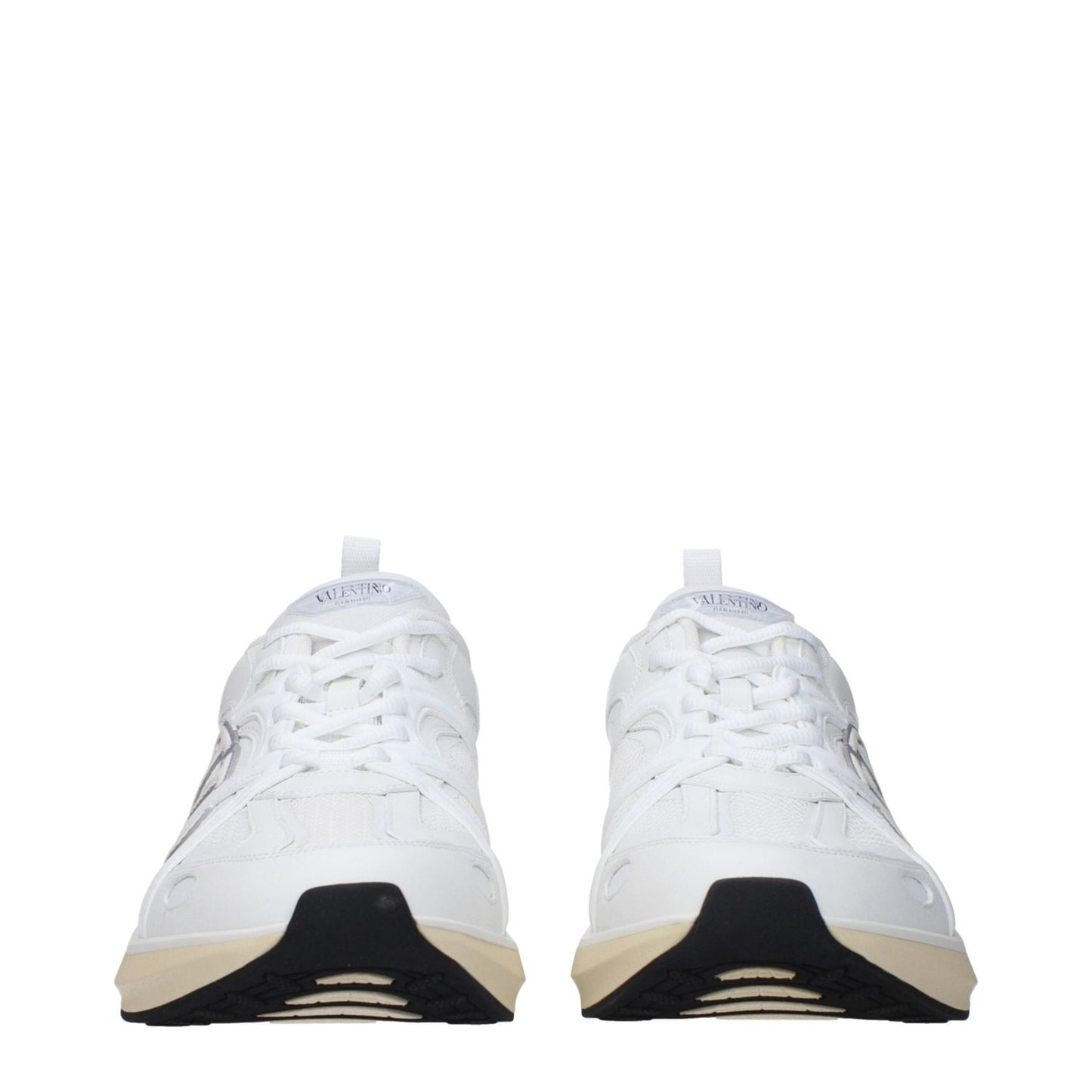 Valentino Garavani White Fabric Athletic Sneakers VA-9492731953417-EU40/US7