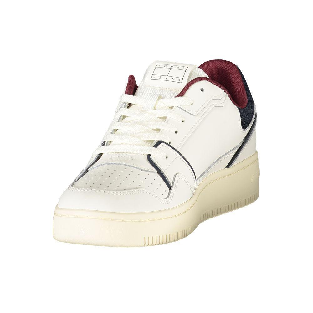Tommy Hilfiger White Leather Men Sneaker TO-39635-EU40/US7