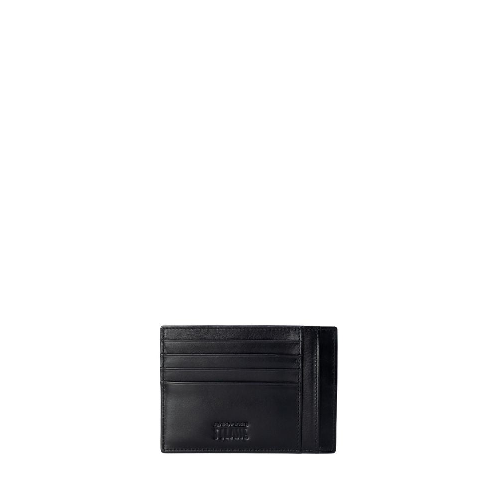 Alviero Martini Prima Classe Gray Leather Cardholder