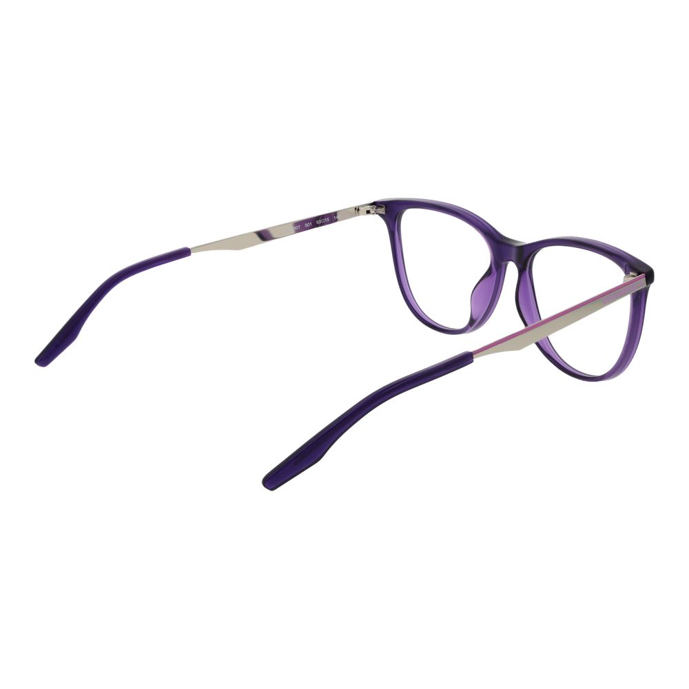 Converse Purple Metal Glasses (Frames), women's full-rim cat eye style, purple metal frame, 53-15-140 size with demo lenses.