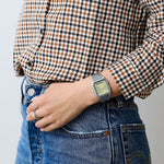 CASIO VINTAGE Mod. EDGY COLLECTION SUNRAY DIAL - GREEN LEMON AQ-230A-9AMQYES