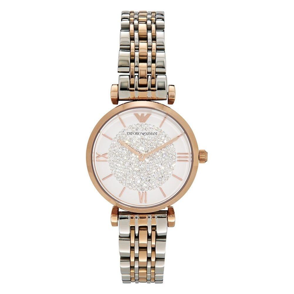 Armani Silver Steel Watch 1728,67434610848,Armani,New with tags,Silver,Watches,Watches for Women - Watches,Women Armani ARAR1926AC