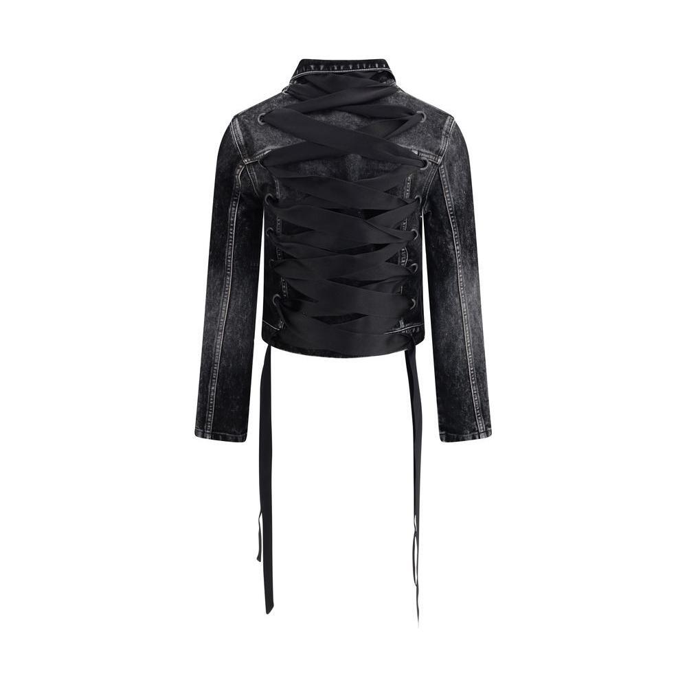 Balenciaga Denim Jacket with ribbon