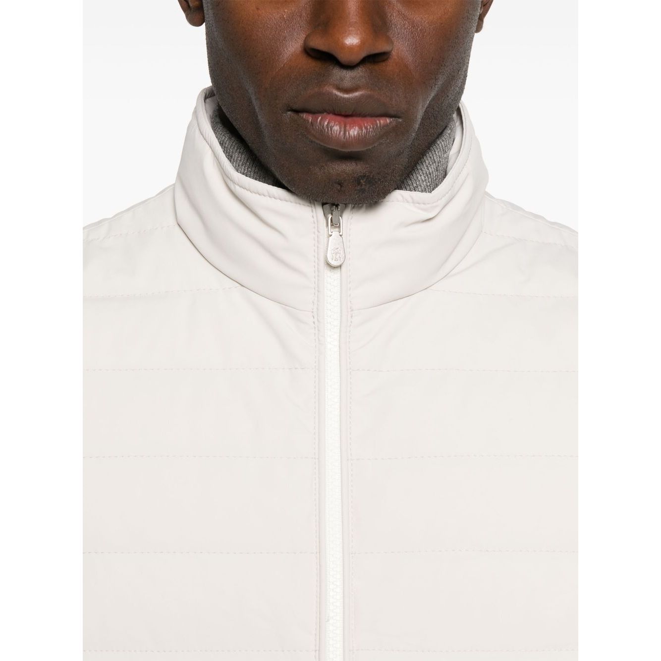 Brunello Cucinelli High-neck waistcoat Vests