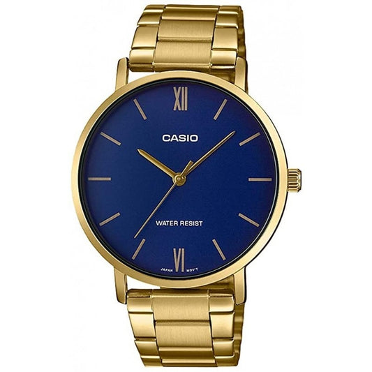 CASIO COLLECTION Mod. MINIMAL GOLD - BLUE WATCHES