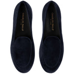 Charles Philip Charles Philip Blue Velvet Loafer CH-15379-EU43/US10