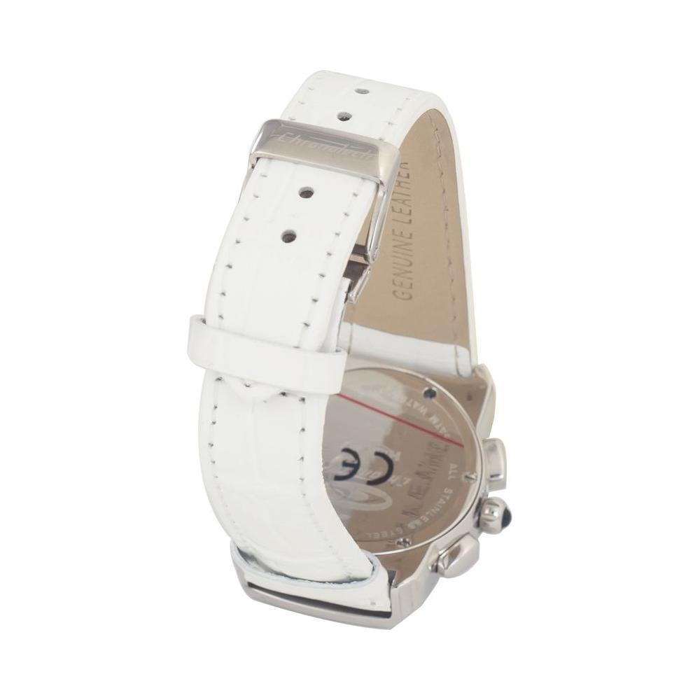 Chronotech White Leather Watch 1728,67434610848,Chronotech,New with tags,Watches,Watches for Women - Watches,White,Women Chronotech CHCT7280B06AC