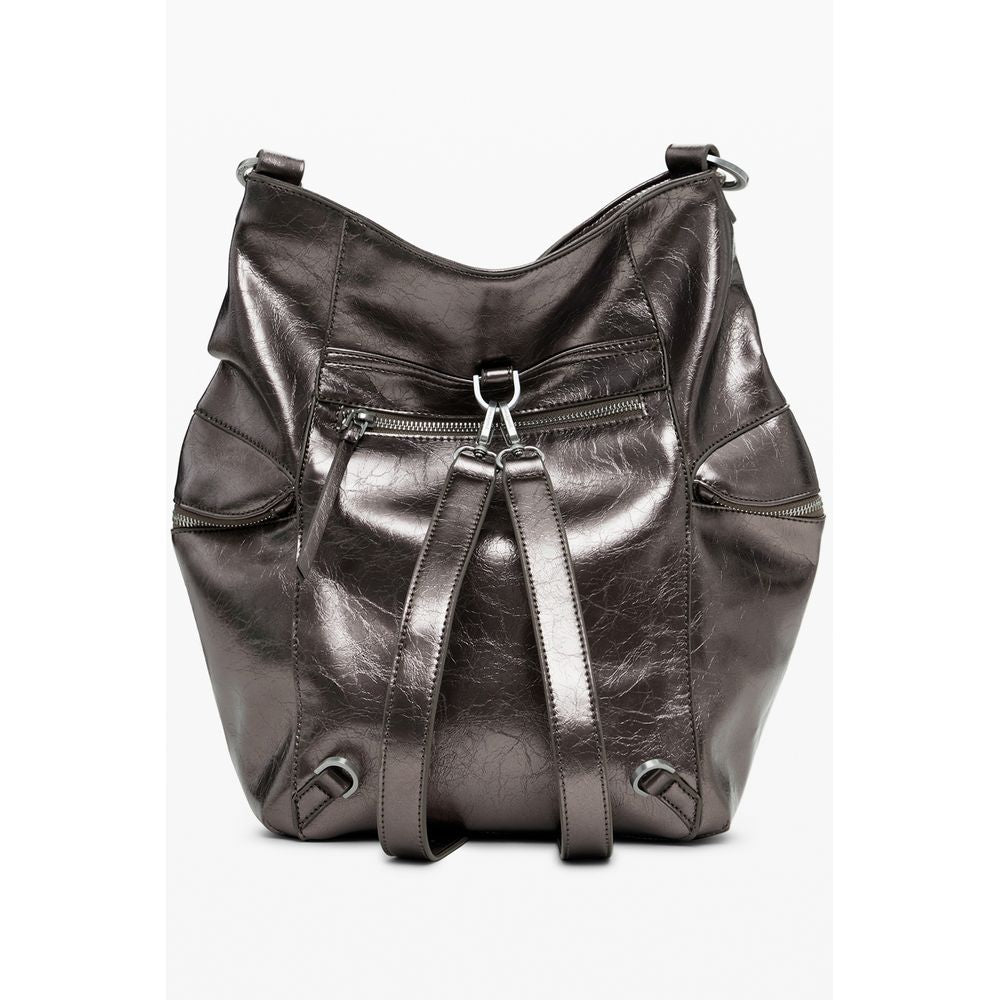 Desigual Bronze Polyethylene Women Backpack DE-39842