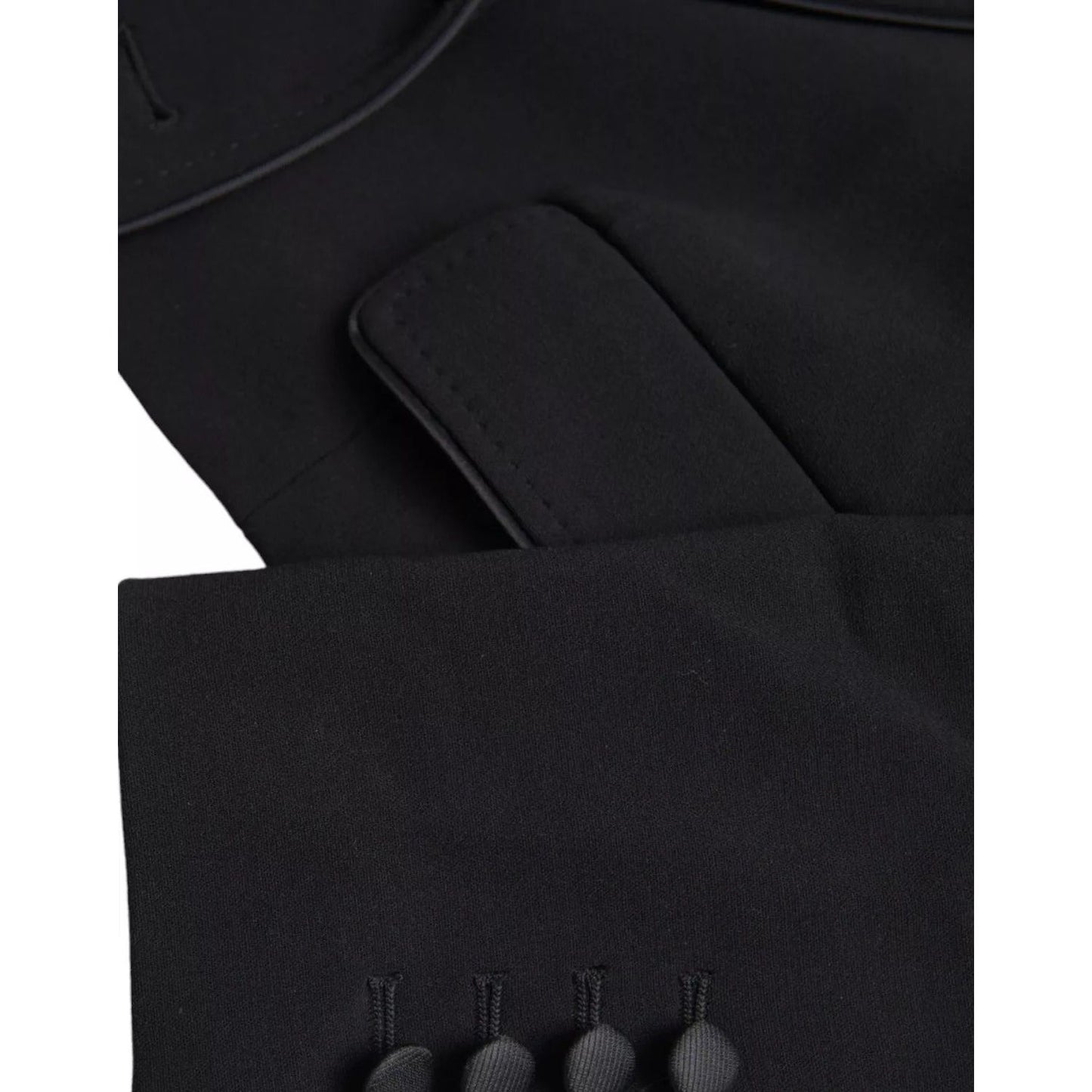 Dolce & Gabbana Black Wool Single Breasted Cropped Jacket JKT3900-36
