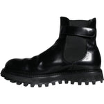 Dolce & Gabbana Black Belted DG Logo Men Chelsea Boots Shoes MV5837-44
