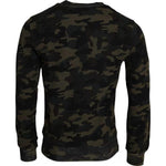 Dolce & Gabbana Black Camouflage Crew Neck Pullover Sweater TSH86488-44