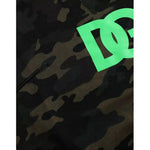 Dolce & Gabbana Black Camouflage Crew Neck Pullover Sweater TSH86488-44