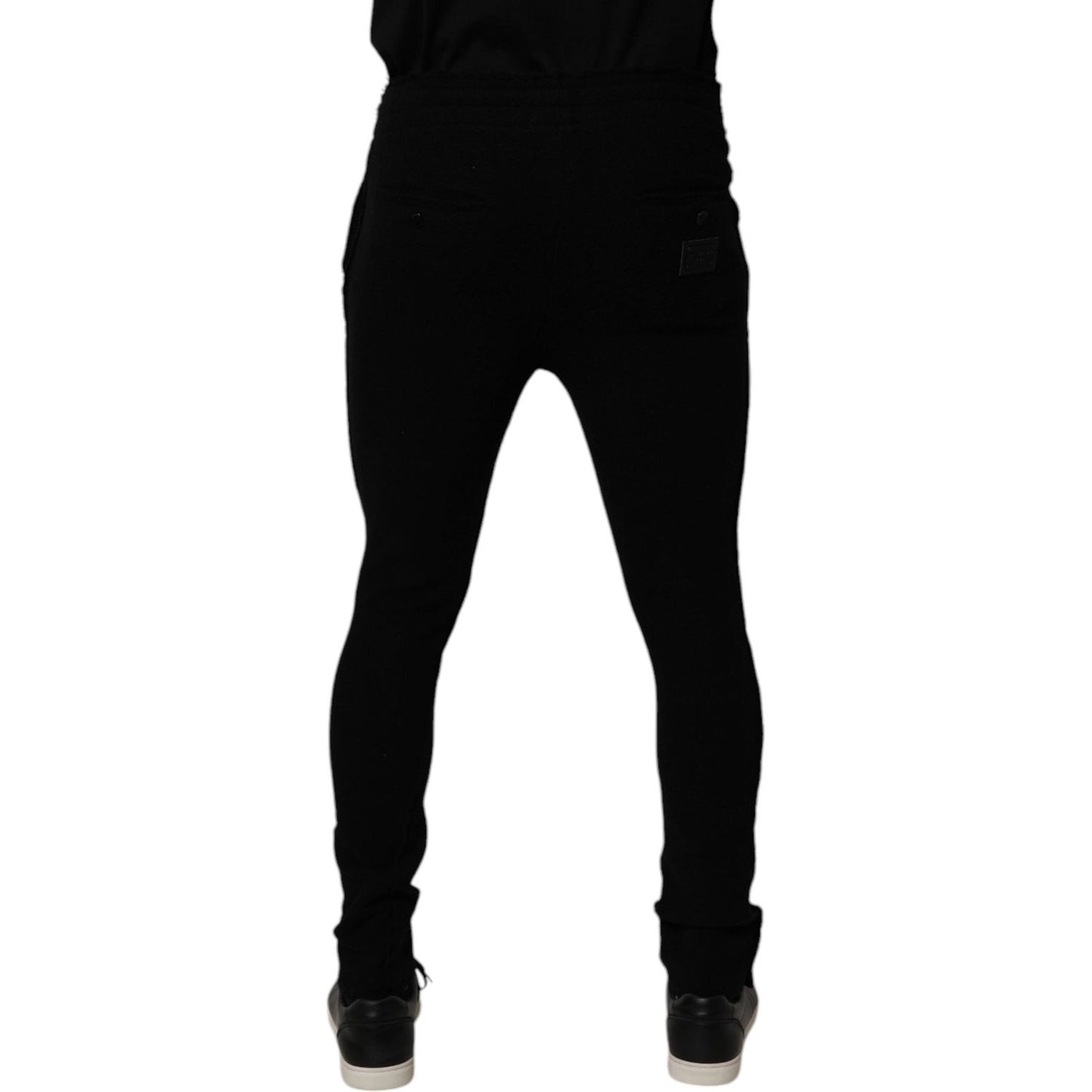 Dolce & Gabbana Black Cashmere Jogger Men Sweatpants Pants PAN75196-48
