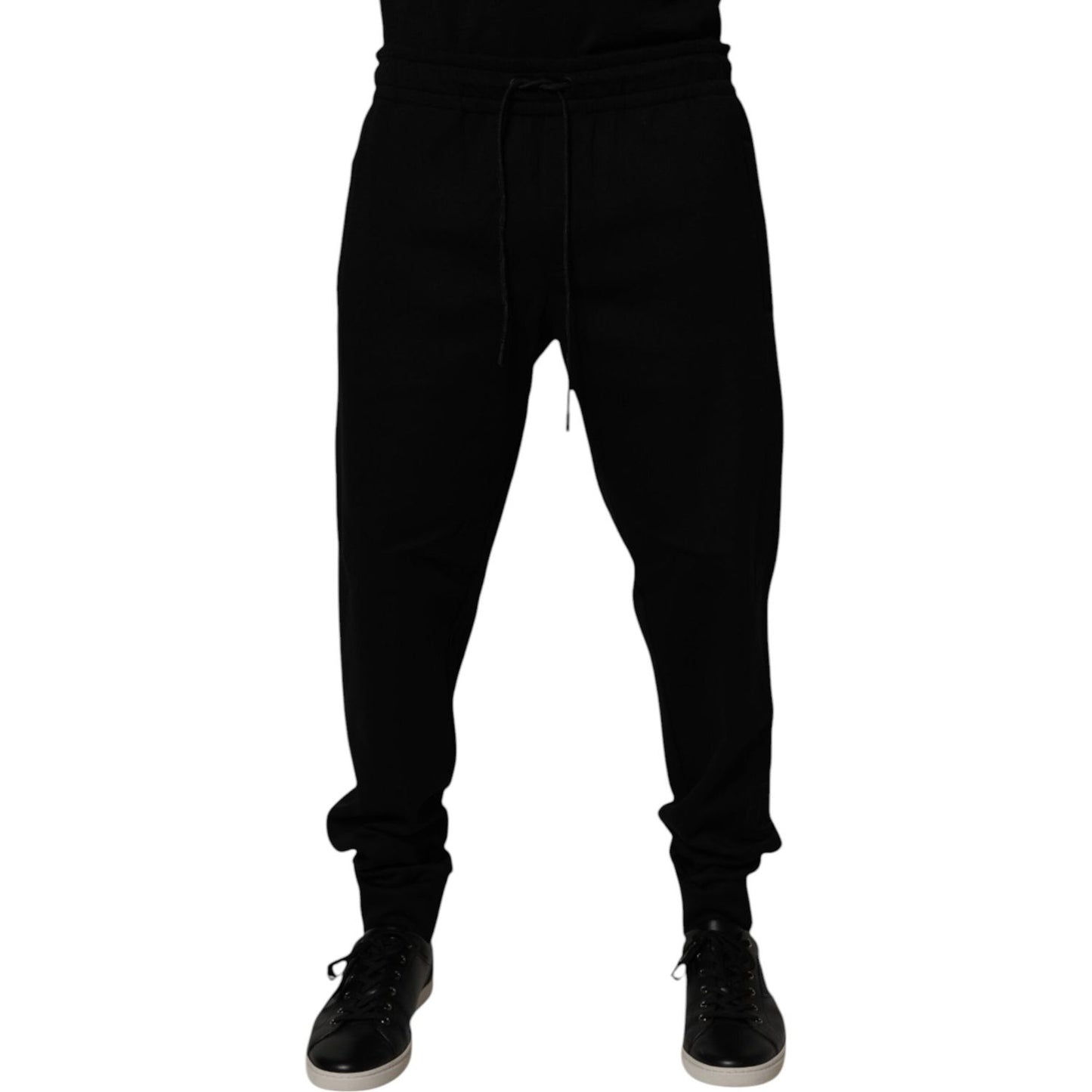 Dolce & Gabbana Black Cotton Blend Jogger Sweatpants Pants PAN75190-52