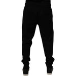 Dolce & Gabbana Black Cotton Blend Jogger Sweatpants Pants PAN75190-52