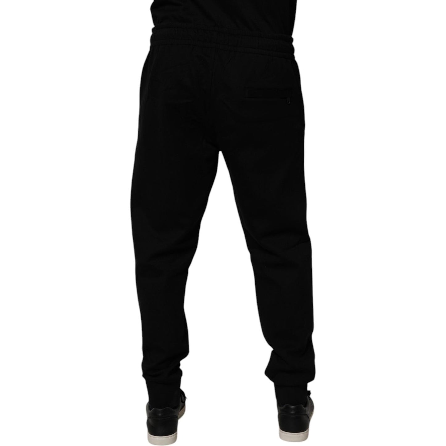 Dolce & Gabbana Black Cotton Blend Jogger Sweatpants Pants PAN75195-50