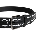 Dolce & Gabbana Black Leather Classic Metal Logo Buckle Belt 100 cm / 40 Inches,1728,67345645728,Accessories,Belts - Men - Accessories,Black,Dolce & Gabbana,Men,Men - Accessories,New with tags Dolce & Gabbana BEL9338-100