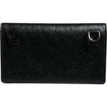 Dolce & Gabbana Black Leather DG Logo Bifold Card Slot Crossbody Bag BAG4133