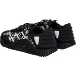 Dolce & Gabbana Black Logo Lace Up Low Top NS1 Sneakers Shoes LA11784-35.5