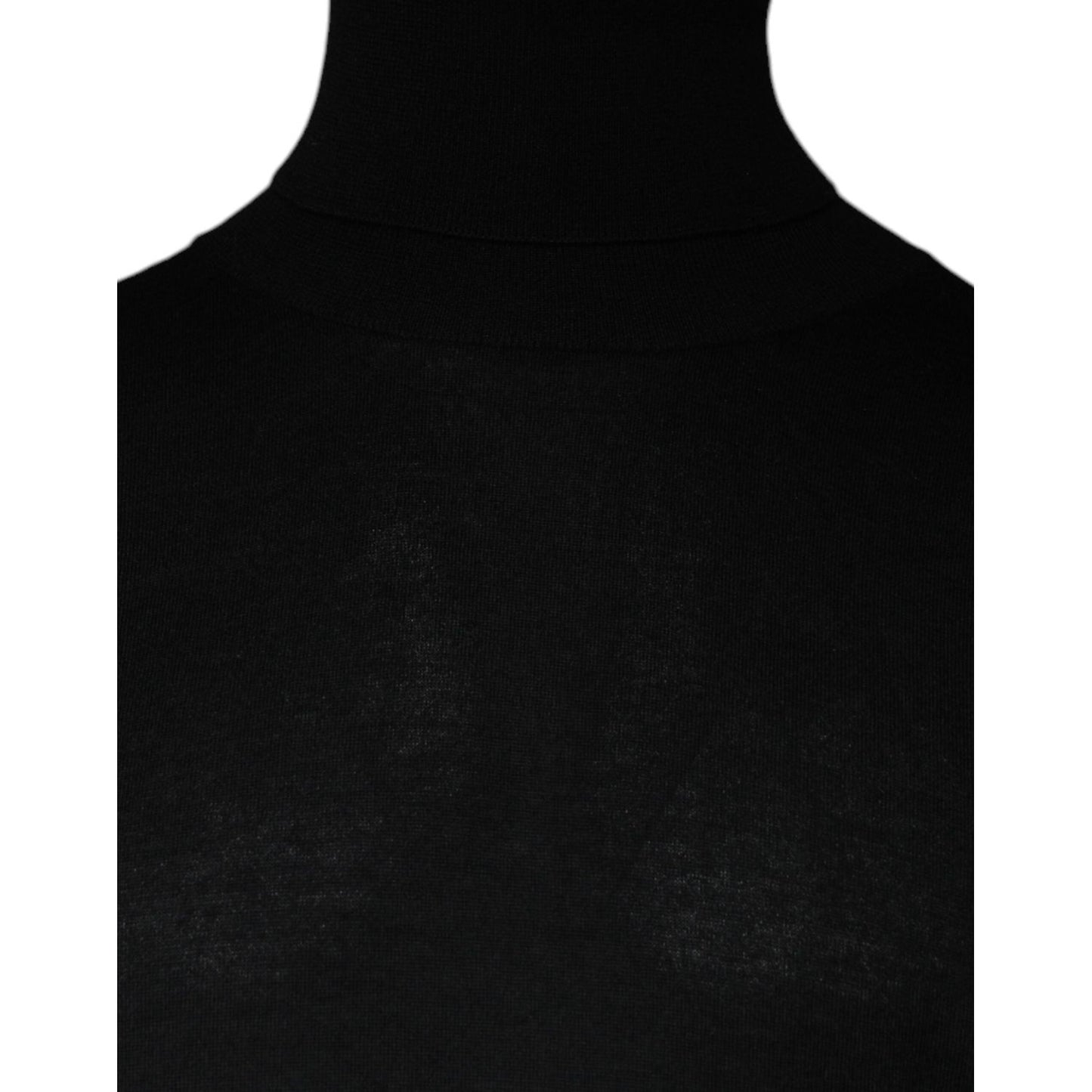 Dolce & Gabbana Black Long Sleeve Turtleneck Men Pullover Sweater TSH87058-52