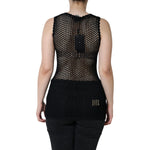 Dolce & Gabbana Black Mesh See Through Sleeveless Tank Top TSH86618-40
