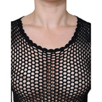 Dolce & Gabbana Black Mesh See Through Sleeveless Tank Top TSH86618-40