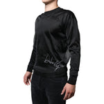 Dolce & Gabbana Black Polyester Pullover Sweatshirt Sweater TSH87129-44