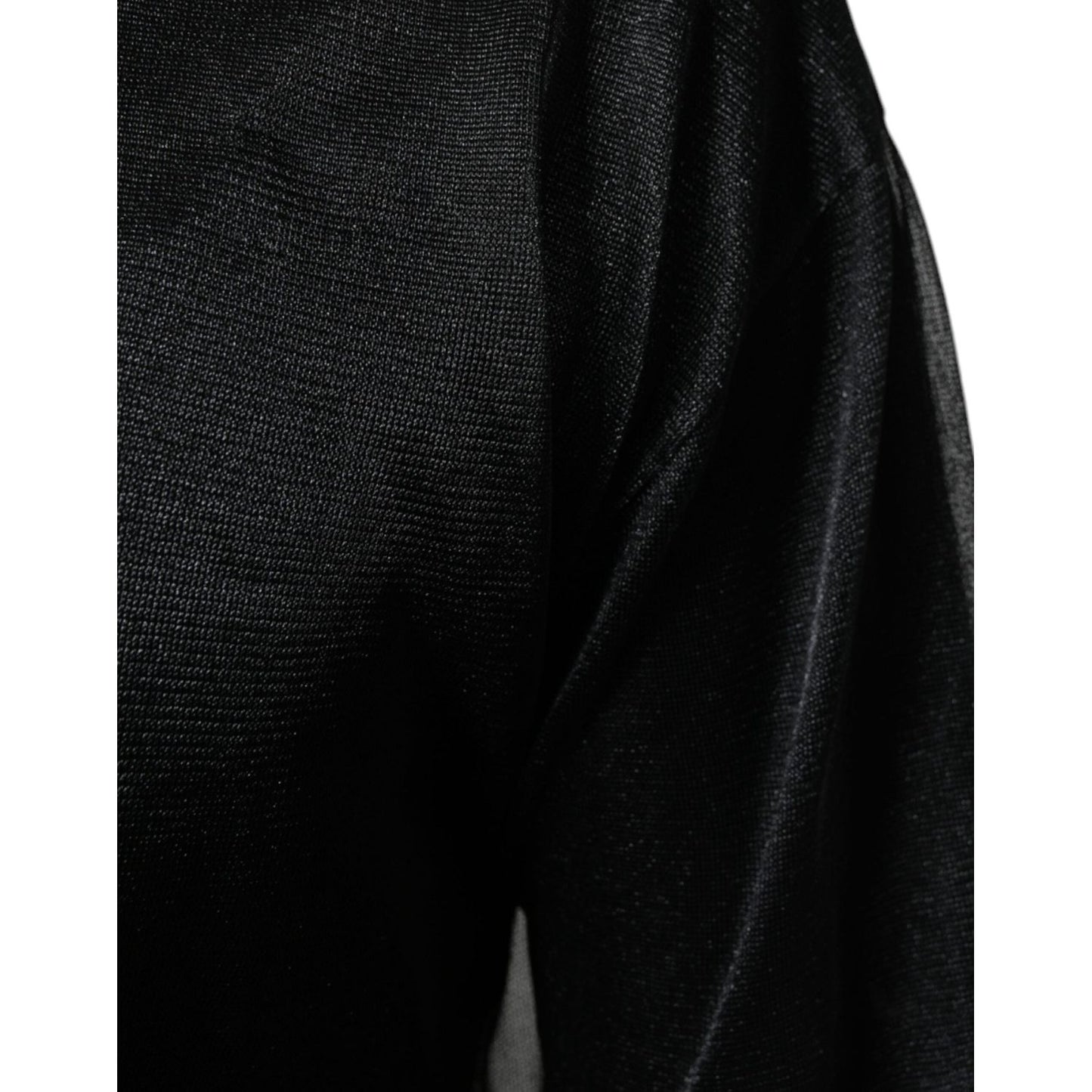 Dolce & Gabbana Black Polyester Pullover Sweatshirt Sweater TSH87129-44