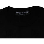 Dolce & Gabbana Black Silk Round Neck Sleeveless T-shirt TSH87507-40
