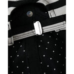 Dolce & Gabbana Black White Stripe Amore Heart Applique Baseball Hat HAT9630-57