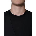 Dolce & Gabbana Black Wool Formal Dress Men Waistcoat Vest TSH87110-50