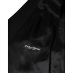 Dolce & Gabbana Black Wool Formal Dress Men Waistcoat Vest TSH87110-50