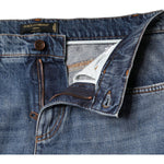 Dolce & Gabbana Blue Cotton Tattered Boyfriend Denim Jeans PAN74216-42