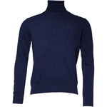 Dolce & Gabbana Blue Wool Knit Turtleneck Pullover Sweater TSH86974-48