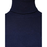Dolce & Gabbana Blue Wool Knit Turtleneck Pullover Sweater TSH86974-48