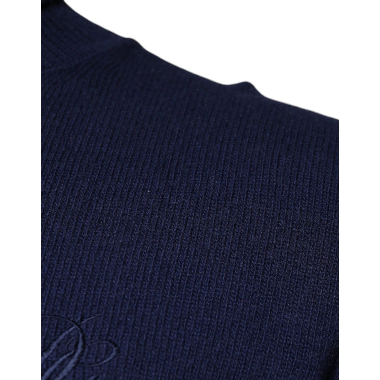 Dolce & Gabbana Blue Wool Knit Turtleneck Pullover Sweater TSH86974-48