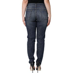 Dolce & Gabbana Dark Blue Cotton Stretch Skinny Denim Jeans PAN74033-40