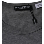 Dolce & Gabbana Gray Cotton #DGFamily Short Sleeves T-shirt TSH86670-52