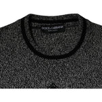 Dolce & Gabbana Gray Crown King Cashmere Pullover Sweater TSH87573-46