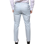 Dolce & Gabbana Light Blue Cotton Dress Pants PAN75346-48