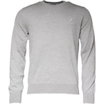 Dolce & Gabbana Dolce & Gabbana Light Gray Wool Crew Neck Pullover Sweater TSH87063-48 1728,67345645728,Dolce & Gabbana,Gray,IT48 | M,Material: 100% Virgin Wool,Men,Preowned / Defect,Sweaters - Men - Clothing