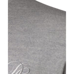 Dolce & Gabbana Dolce & Gabbana Light Gray Wool Crew Neck Pullover Sweater TSH87063-48 1728,67345645728,Dolce & Gabbana,Gray,IT48 | M,Material: 100% Virgin Wool,Men,Preowned / Defect,Sweaters - Men - Clothing