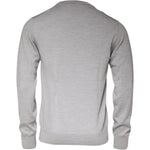 Dolce & Gabbana Dolce & Gabbana Light Gray Wool Crew Neck Pullover Sweater TSH87063-48 1728,67345645728,Dolce & Gabbana,Gray,IT48 | M,Material: 100% Virgin Wool,Men,Preowned / Defect,Sweaters - Men - Clothing