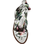 Dolce & Gabbana Multicolor Floral Print Ankle Wrap Sandals Shoes LA11658-36