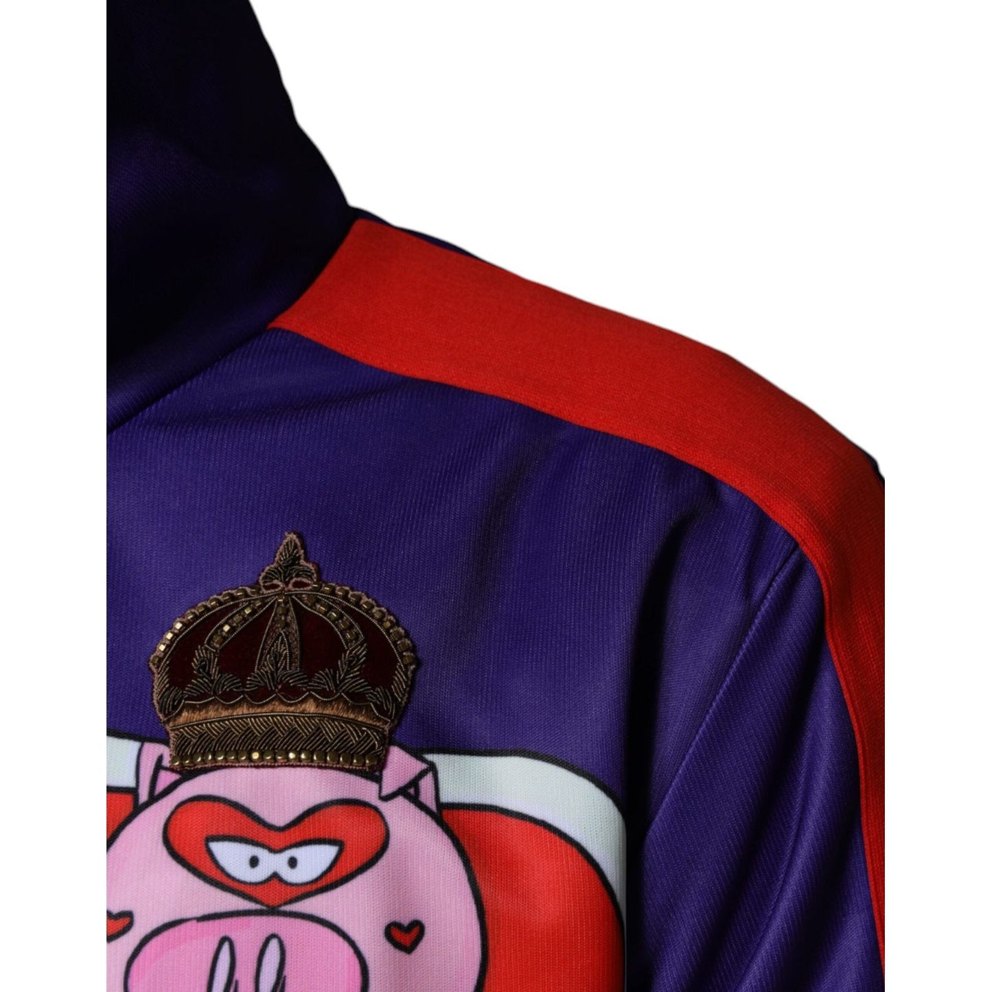 Dolce & Gabbana Purple YEAR OF THE PIG Full Zip Bomber Jacket JKT41249-48
