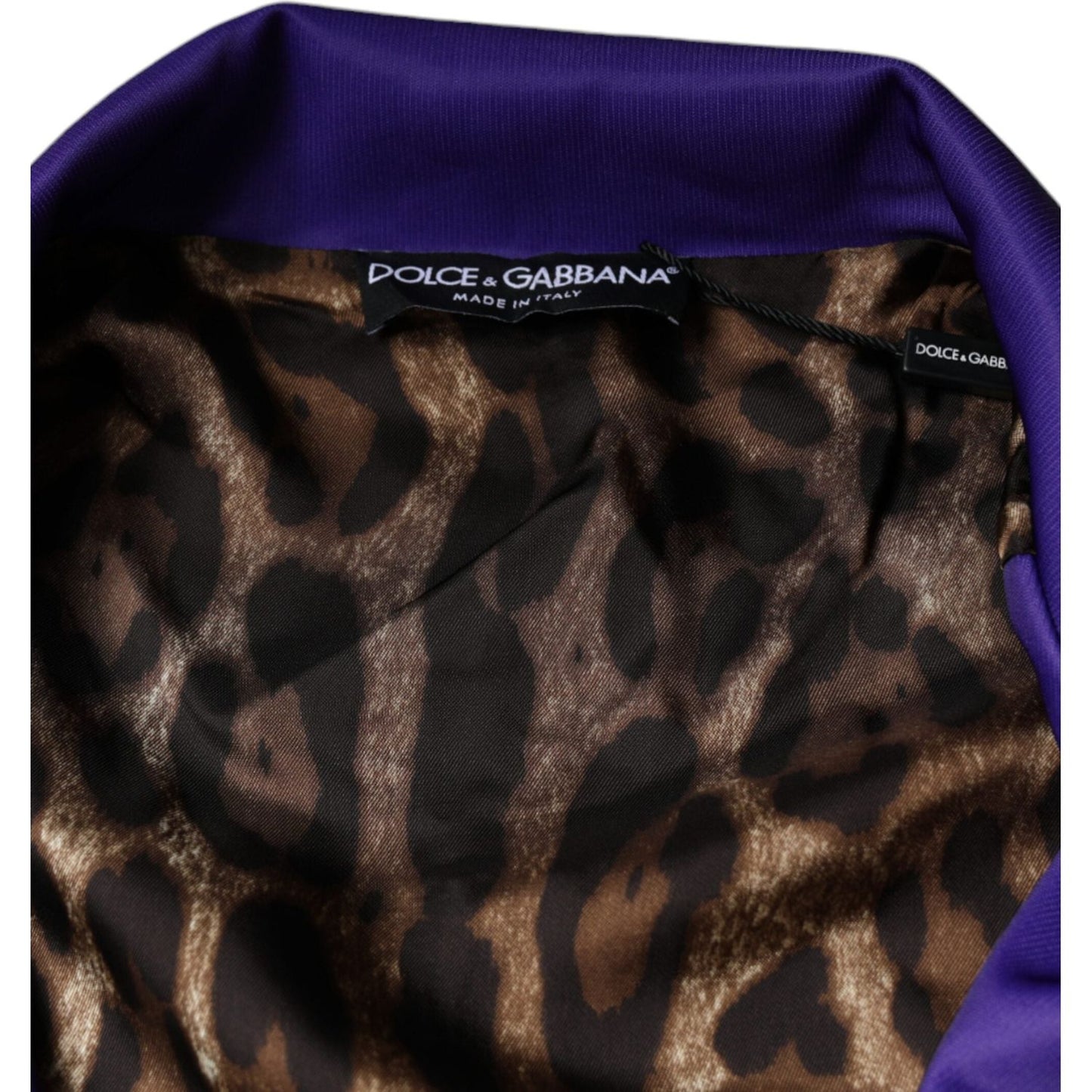 Dolce & Gabbana Purple YEAR OF THE PIG Full Zip Bomber Jacket JKT41249-48