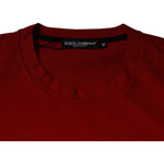 Dolce & Gabbana Red DG Eye Cotton Crew Neck T-shirt TSH87472-44