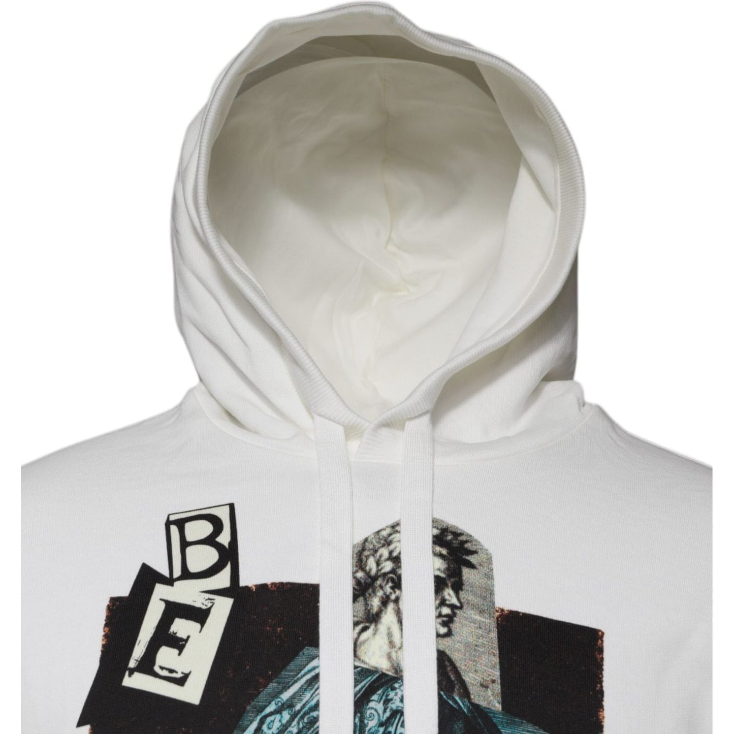 Dolce & Gabbana White Caesar Cotton Hooded Pullover Sweater TSH87568-44
