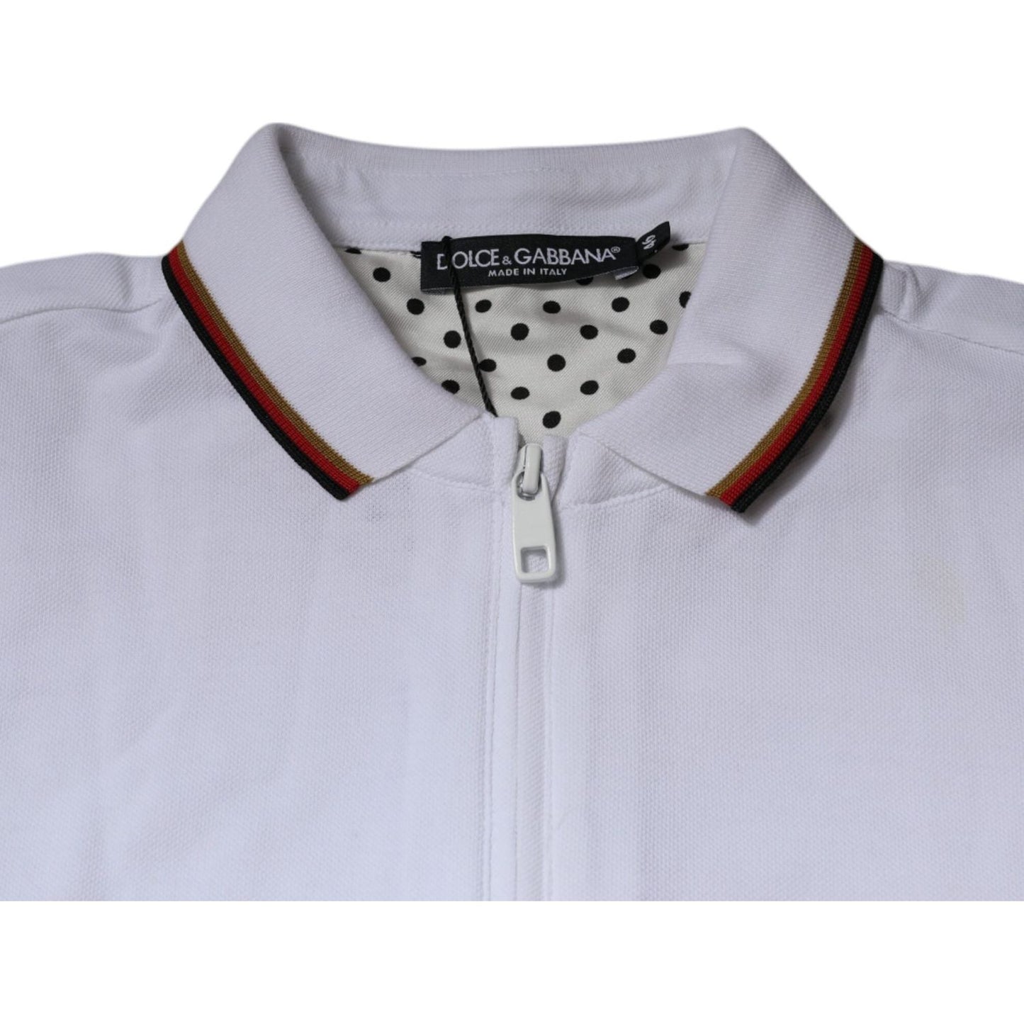 Dolce & Gabbana White Crown Men Full Zip Sweatshirt Sweater TSH87418-50