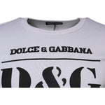Dolce & Gabbana White D&G King Of Love Cotton Crew Neck T-shirt TSH87371-44